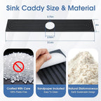 24 Inch Kitchen Sink Splash Guard, Sink Splash Guard Behind Faucet, Silicone - Image 3