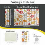 Large Stone Drying Mat for Kitchen Counter, 24x16 Inch Fast Drying & Super - Image 2