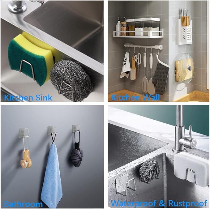 LYART 4Pcs Premium Sink Sponge Holder - Image 5