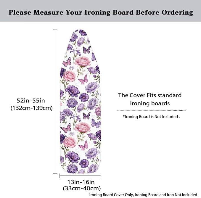Butterfly Rose Flower Iron Board Cover - Image 5