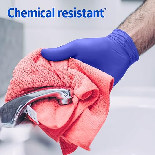 FITGUARD Medline Touch Nitrile Exam Gloves, Powder Free, Disposable, Not Made - Image 3