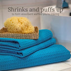 GILDEN TREE Waffle Bath Sheet Large Bath Towels Quick Dry Thin Body Towels - Image 3