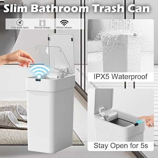 ELPHECO Bathroom Trash Can - Image 5