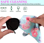 12Pcs Multicolor Flowers Drawing Microfiber Cleaning Cloths - Image 3