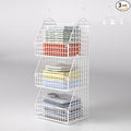 Hanging Closet Organizer and Storage, Clothes Hanging Shelves Wire Baskets by PUPPYCUTE