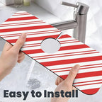Christmas Red And White Candy Cane Swirl Stripe Striped Stripes Candycane - Image 6
