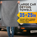 HOMEXCEL Car Drying Towels, 2 Pack Professional Microfiber Towels - Image 2