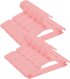 100 Pack Pink Baby Nursery Closet Hangers, Non-Slip Laundry Infant Pant Hanger by VIIBASE