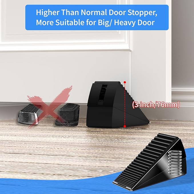 2 Pack Strongest Heavy Duty Door Stopper Wedge - Image 2
