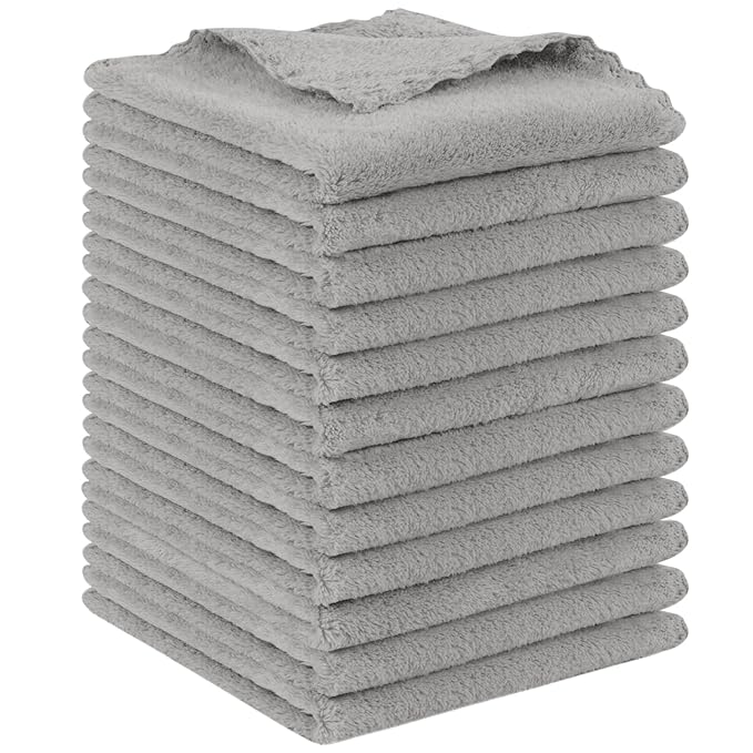 SUNLAND Microfiber Face Cloth Reusable Makeup Remover Facial Cleansing Towel by SUNLAND
