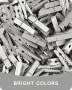 Mini Clothes Pins Wooden Colored Small Clothespins - Image 8