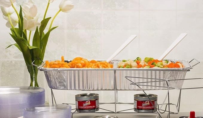 Aluminum Deep Foil Pans Full Size, Large Disposable Roasting & Baking Pan - Image 2