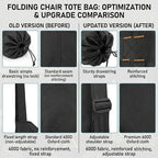 FAIR WIND 2 Pack Heavy Duty Camping Chair, Oversized Padded Folding Chair for Big and Tall (450lbs), Extra Wide Seat with Integrated Cooler & Storage Pocket, Adjustable Lumbar Support for Outdoor - Image 7