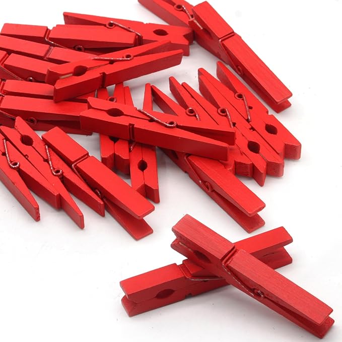 Bivethoi 2.9 Inch Clothes Pins, Strong Grip Close Pins Birchwood Clips - Image 7