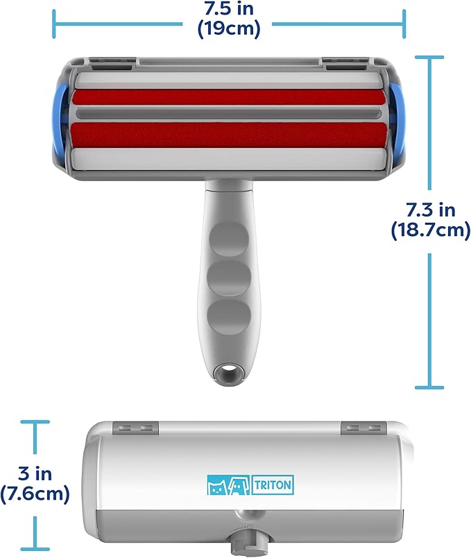 Triton Pet Hair Removal Tool w/Fur Trapping Compartment and Detachable Handle - Image 9
