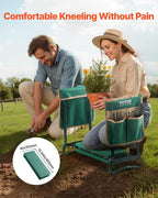 VEVOR Garden Kneeler and Seat Heavy Duty, Portable Garden Stool with 6'' EVA Kneeling Pad and 2 Tool Bags, Folding Garden Bench to Relieve Knee & Back Pain, Great Gifts for Seniors, Family Gardeners - Image 4