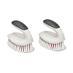 OXO Good Grips All-Purpose Scrub Brush – 2-Pack, Crevice Cleaning, Bathroom by OXO