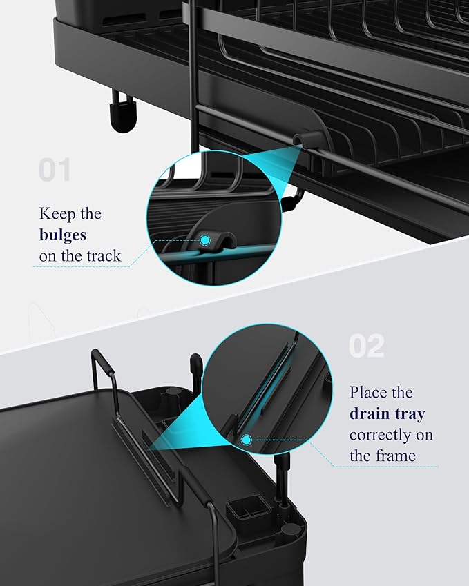 Kitsure Large Dish Drying Rack - Image 6