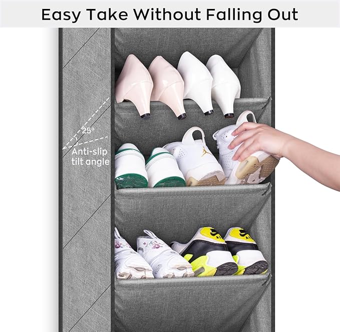 SLEEPING LAMB Over The Door Shoe Organizer - Image 6
