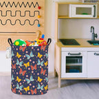 FANKANG Storage Basket, Nursery Hamper Canvas Laundry Basket Foldable - Image 5