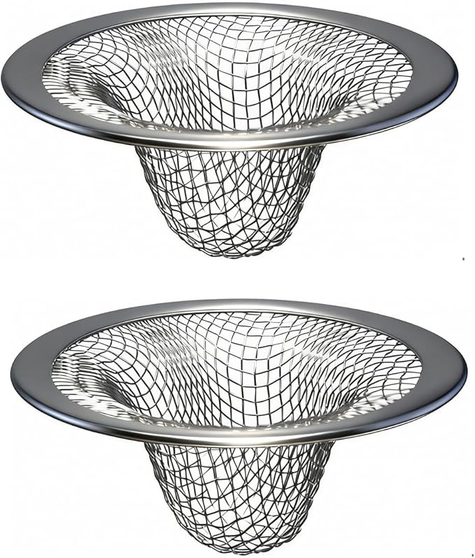 Bathroom Sink Strainer, Little Drain Mesh, RV and Lavatory Sink Drain Strainer by Huntonry