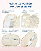 BAGSMART Travel Cord Organizer Electronics Case, Double Layers Puffer Cable - Image 3