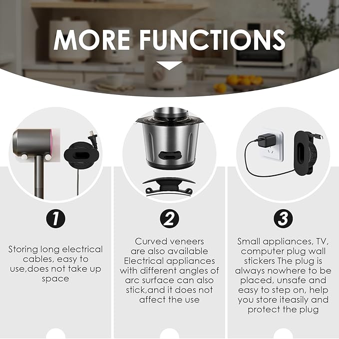 Large Capacity Cord Organizer for Appliances, Upgraded Adjustable Kitchen - Image 5