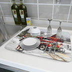 Christmas Red Truck Dish Drying Mat - Image 6