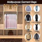 Garment Bag Covers Lightweight White PEVA Breathable Bags - Image 7