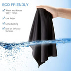 Frienda 12 Pack Large Microfiber Glass Cleaning Cloths 12 x 12 Inch Oversized - Image 6
