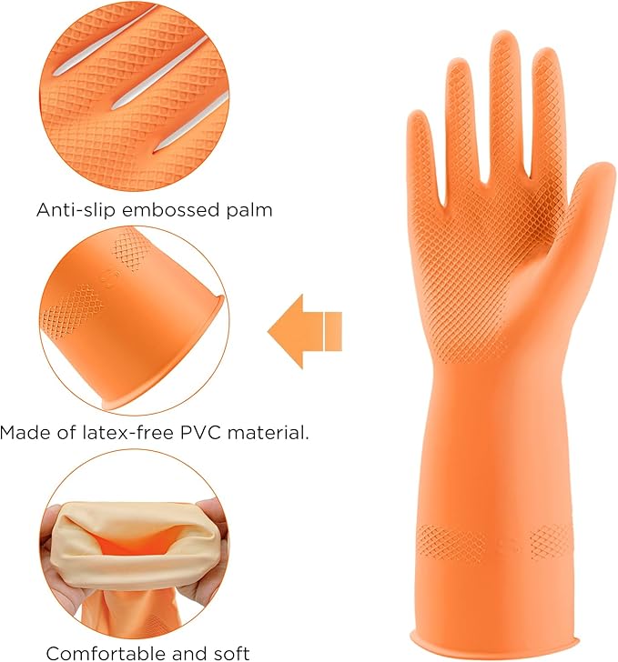 Rubber Gloves for Household, Dishwashing Gloves for Kitchen - Image 3