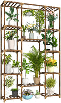 Uneedem Tall Indoor Outdoor Plant Stand - Large 12 Tier Plant Rack with Wooden Shelves for Room, Balcony, Garden, Patio by Uneedem