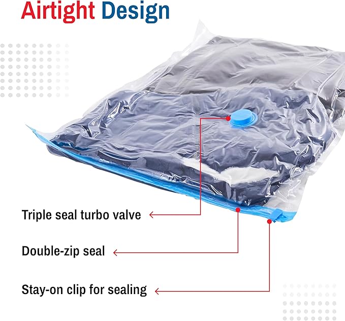10 Pack Small Vacuum Storage Bags - Image 5