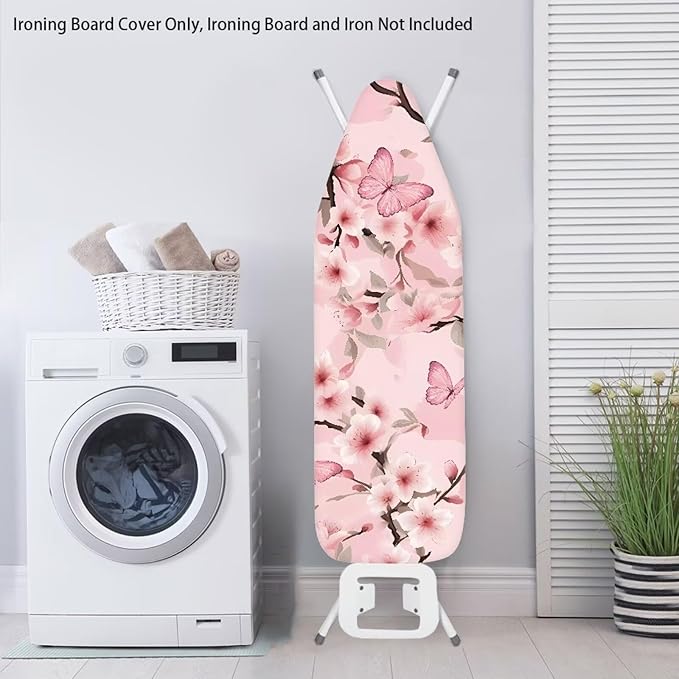 Beauty Cherry Blossom Printed Ironing Board Cover, 15x54 Ironing Board Cover - Image 4