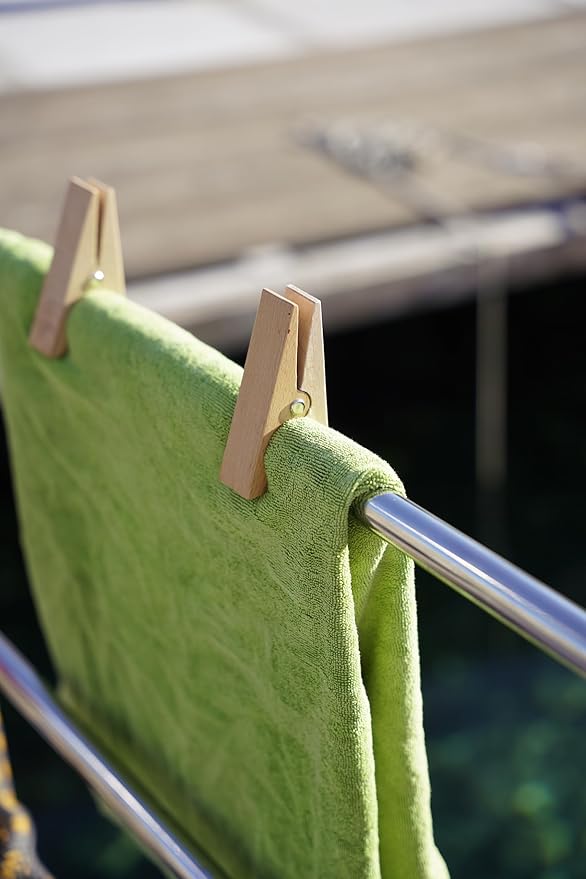 tuuli Wooden Pegs Large Wooden Pegs Beach Towel Clip Clothes Pegs - Image 4