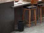 Wicker Trash Can, Small Trash Can, Handwoven Waterproof Wicker Trash Basket - Image 2