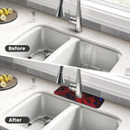 Red marble Kitchen sink faucet pad, strong water absorption, anti slip - Image 4