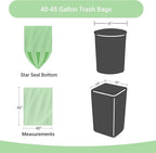 Reli. Biodegradable 40-45 Gallon Trash Bags | 100 Count | ASTM D6954 | Green | - Image 3