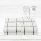 100% Cotton Terry Dish Towels, 4 Pack Checks, 16 x26 Inches, Super Soft and - Image 3