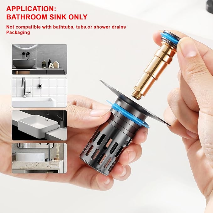 Bathroom Sink Stopper, Pop Up Drain - Image 4