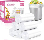 4 Gallon 180pcs Small Clear Trash Bags Strong Clear Garbage Bags, Bathroom by HOMMALY