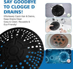 ZOOY Shower Drain Hair Catcher, 2 Pack 5.5 Inch Silicone Large Drain Cover - Image 4