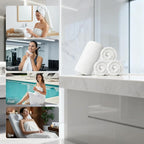 REDKISS 4 Pack Premium Bath Towels, Plush Coral Fleece Towels - Image 7
