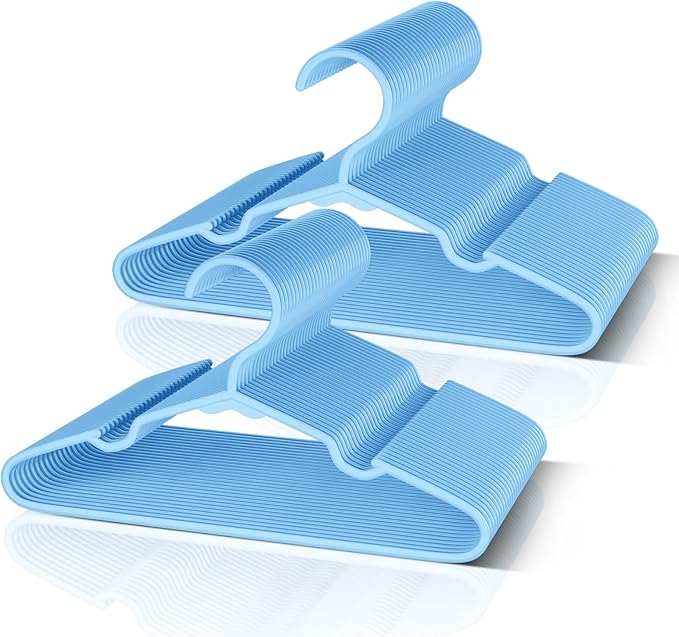 VTRIN Baby Hangers 60 Pack Large Capacity Hard Plastic Kids Hangers Suitable by VTRIN
