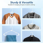 HOUSE DAY Plastic Hangers 20 Pack, Space Saving Clothes Hangers - Image 5