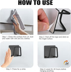 Adhesive Sponge Holder for Kitchen Sink, SUS304 Stainless Steel Scrubber Hanger - Image 4