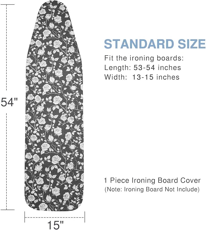 Ironing Board Cover and Pad, Standard Size 15x54, Thick Padding, Elastic Edge - Image 4