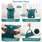 Travel Laundry Bag, Vacuum Compression Dirty Clothes Travel Bag, Waterproof - Image 6