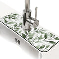 Kitchen Sink Splash Guard，Watercolor-sage foliage Faucet Mat Sink Gadgets-Super by ZHUZHISHAN