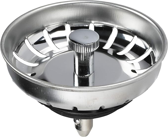 Danco 81091 3-1/2-Inch Post Lock-in Basket Strainer, Stainless Steel by DANCO